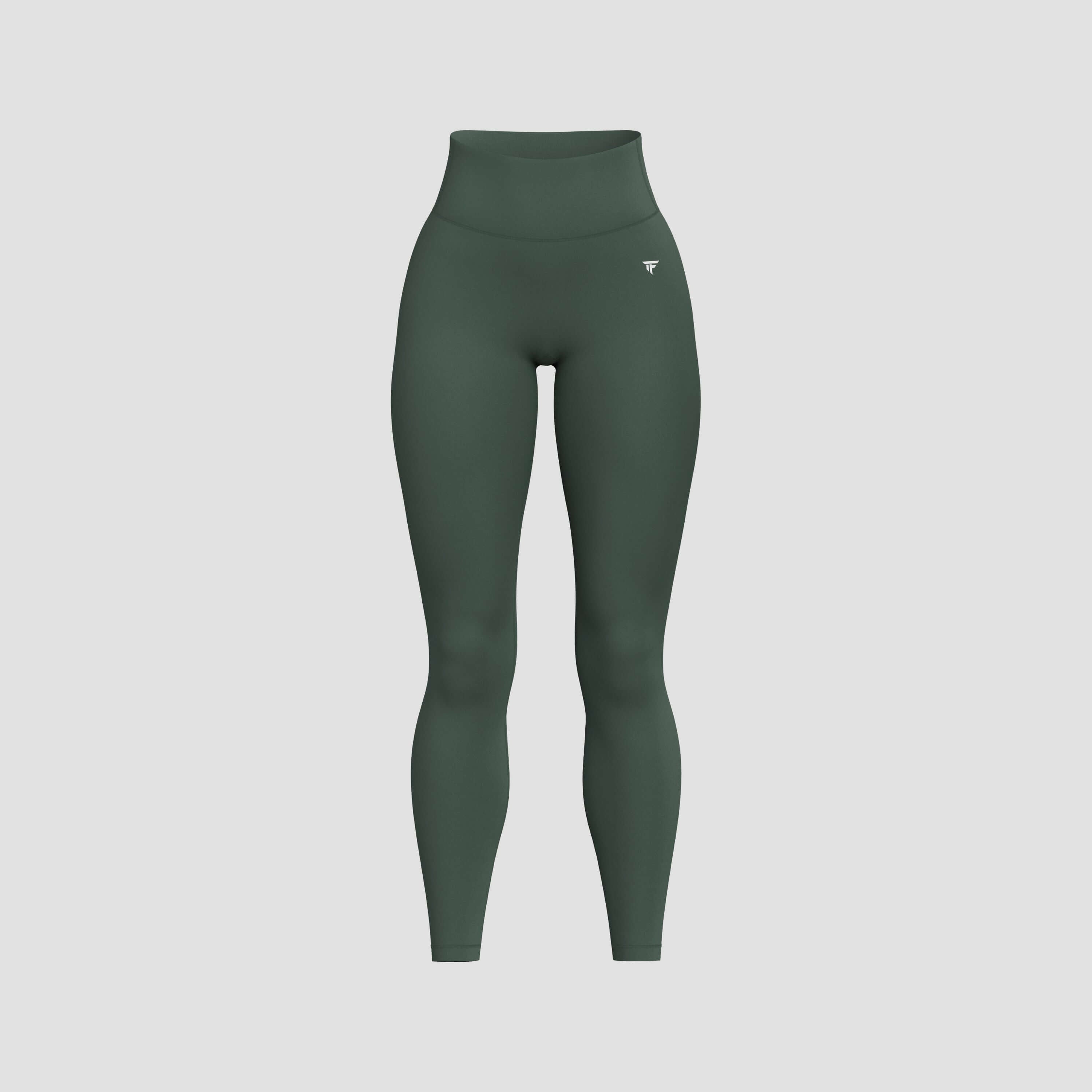 The V-Waist Sculpt Legging in a stylish green color, perfect for workouts and casual wear.