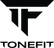 Black 'TONEFIT' logo on a white background