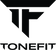 Black 'TONEFIT' logo on a white background